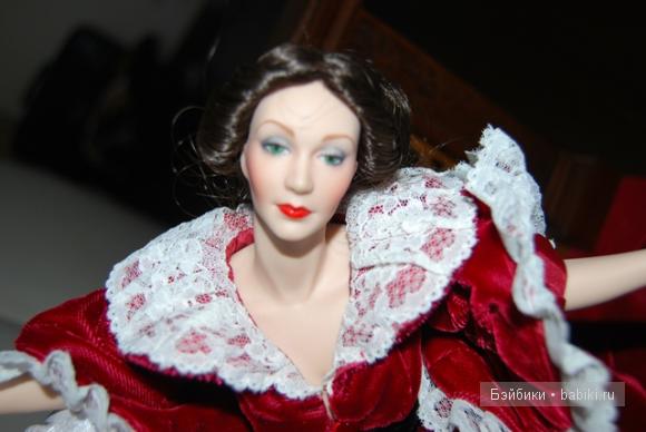 Franklin Mint Скарлетт и Ретт-самая красивая история любви...Коллекционные фарфоровые куклы