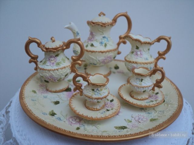 Кукольные чаепития. Миниатюра для кукол - еда и посуда (фото 8)