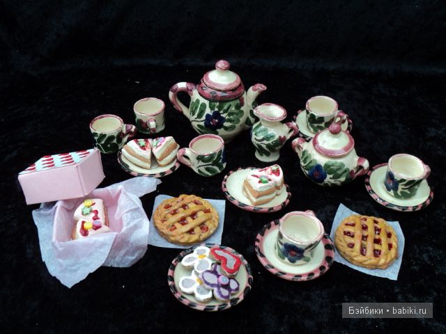 Кукольные чаепития. Еда и посуда для кукол