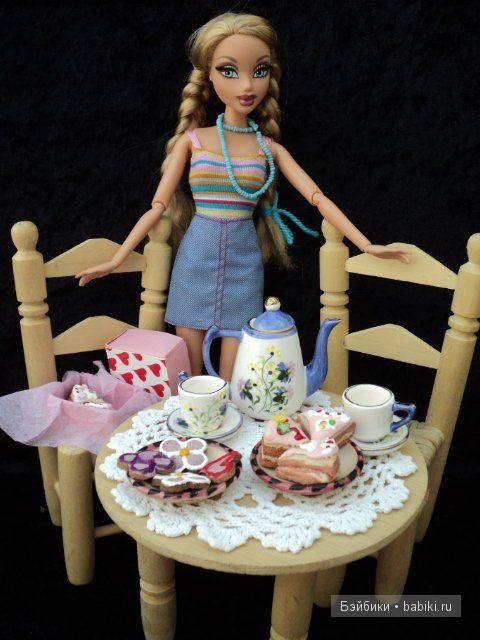 Кукольные чаепития. Еда и посуда для кукол