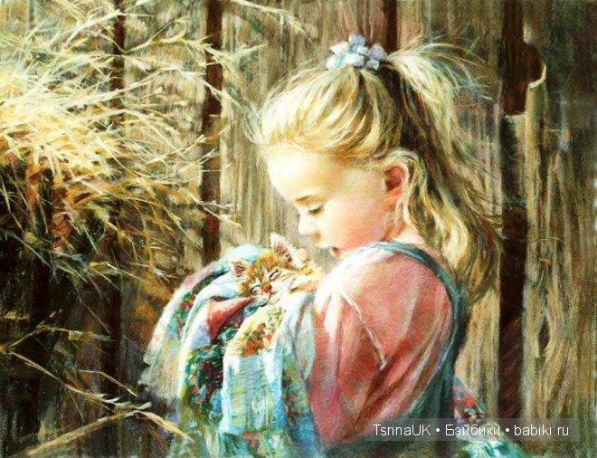 Светлый мир детства в картинах Kathryn Andrews Fincher. Дети на картинах (фото 8)