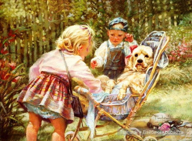 Светлый мир детства в картинах Kathryn Andrews Fincher. Дети на картинах (фото 9)