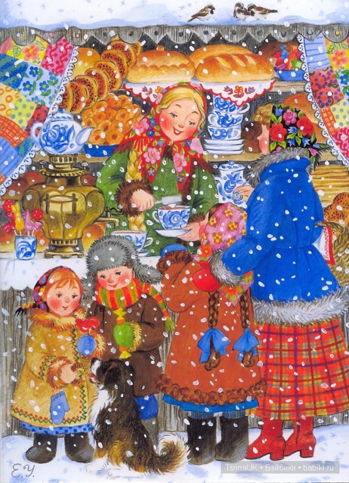 С наступающим! Художница Елена Уварова - русская зима (фото 5)