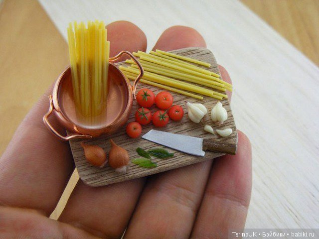 Миниатюрные копии еды Шайя Аарона