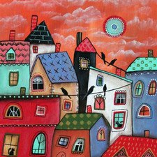 Пряничные домики художницы Karla Gerard