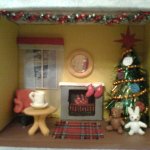 Новогодняя поделка - кукольный домик