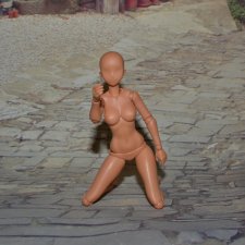 Шарнирная фигурка 1/12 Sozai-chan Brown №2 Шарнирная фигурка 1/12 Sozai-chan Brown №2
