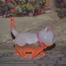 Прозрачный виниловый котик Actoys N2, Creame strawberry