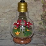 Террариум Moomin Hattifatteners в форме лампочки.