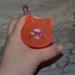 Прозрачный виниловый котик Actoys N6. Grape.