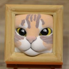 Объёмная картина гасяпон котик №2