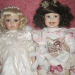 Ангел и чертёнок. Коллекционные фарфоровые куклы