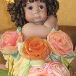 Розочки своими руками. Цветы из остатков органзы и атласа!