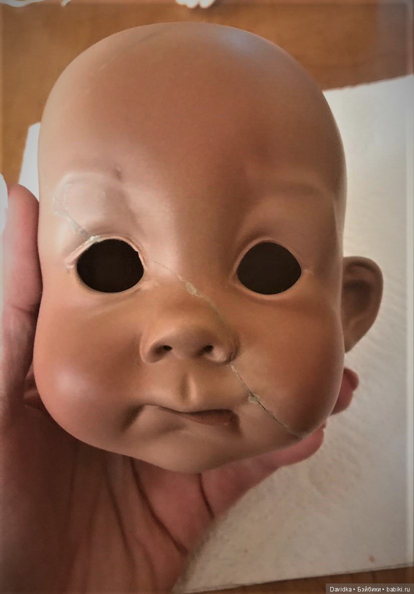 Как мы Рольфика лечили — Ремонт и реставрация фарфоровых кукол: склейка (фото 6)