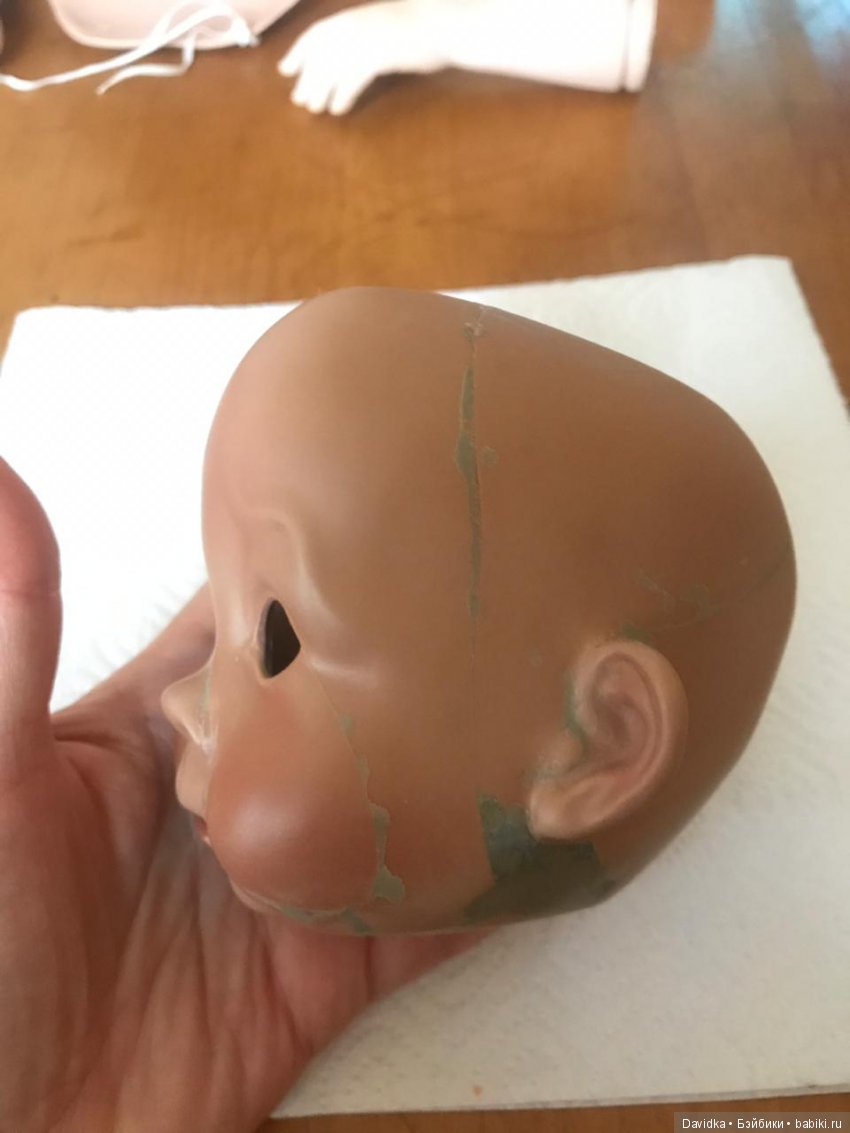 Как мы Рольфика лечили — Ремонт и реставрация фарфоровых кукол: склейка (фото 8)