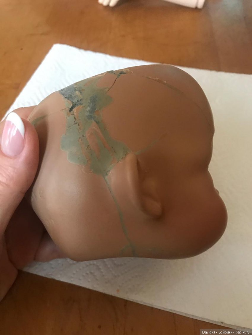 Как мы Рольфика лечили — Ремонт и реставрация фарфоровых кукол: склейка (фото 7)