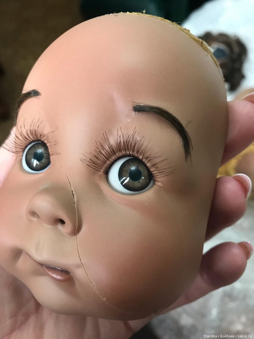 Как мы Рольфика лечили — Ремонт и реставрация фарфоровых кукол: склейка (фото 4)