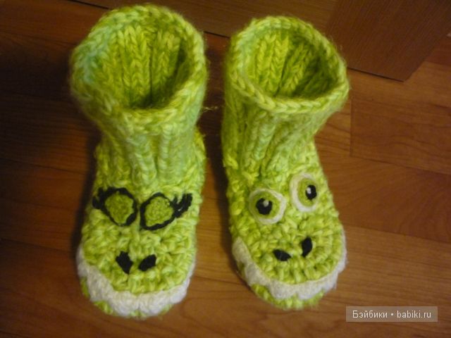 Тапочки для лапочки или дракончики своими руками