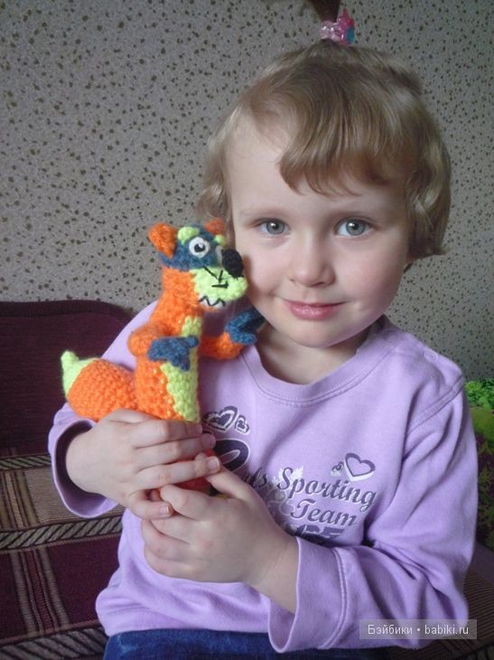 Это Жулик! Лисёнок, игрушка вязанная крючком из мультика "Даша Путешественница"