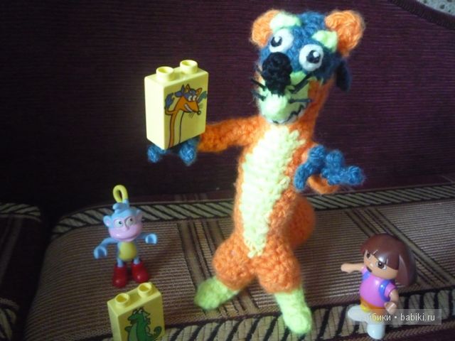 Это Жулик! Лисёнок, игрушка вязанная крючком из мультика "Даша Путешественница" (фото 8)
