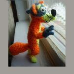 Это Жулик! Лисёнок, игрушка вязанная крючком из мультика "Даша Путешественница"