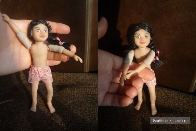 Новая куколка из пластики - девочка в национальном костюме (фото 2)