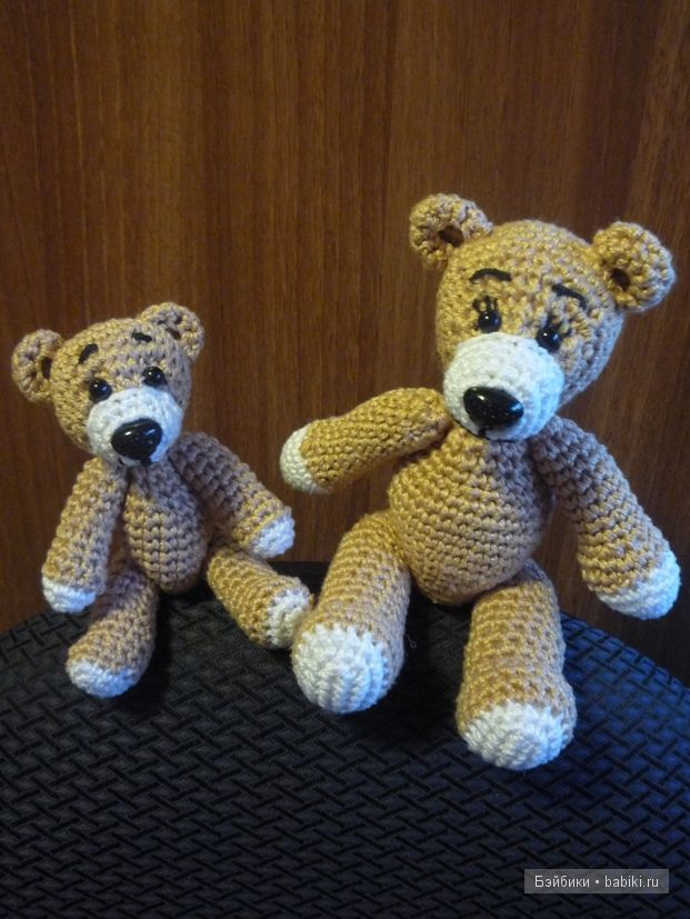 Мама и малыш - игрушки вязанные крючком (фото 2)
