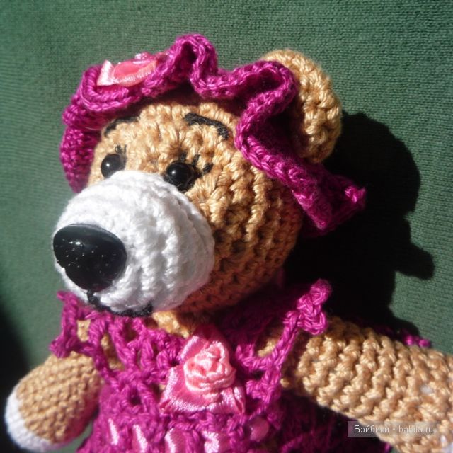 Мама и малыш - игрушки вязанные крючком (фото 10)