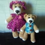 Мама и малыш - игрушки вязанные крючком