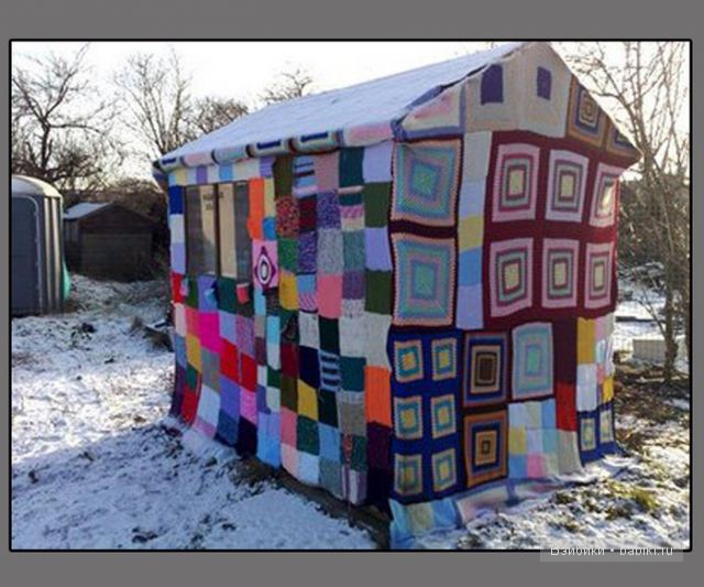 Взрыв пряжи или вязанное граффити