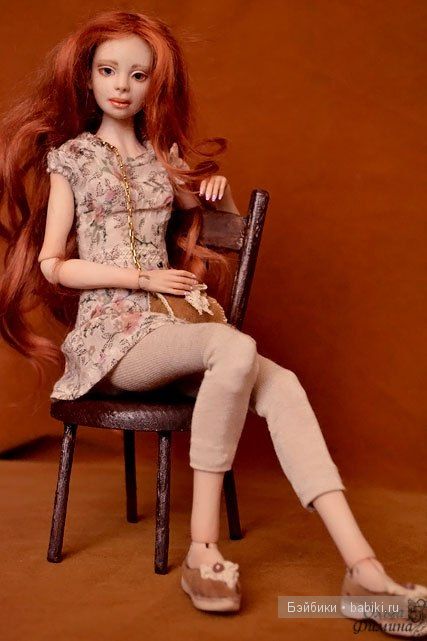 Две рыжие девы. Авторская шарнирная кукла Ольги Фиминой (фото 3)