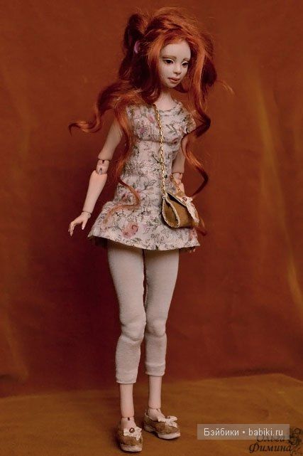 Две рыжие девы. Авторская шарнирная кукла Ольги Фиминой (фото 4)