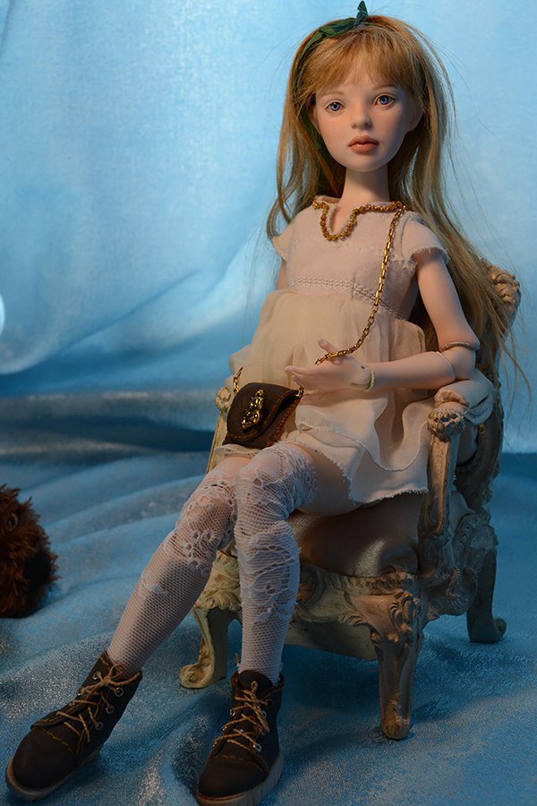 Мила в образе. Шарнирная кукла ручной работы | Бэйбики Мила в образе. Шарнирная кукла ручной работы (фото 8)