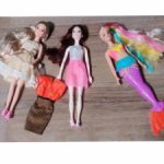 Куклы типа Барби, русалка.