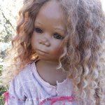 Шоколадная девочка Натитти от  Annette Himstedt.