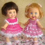 Ника и Лика малышки от Galoob Baby Face