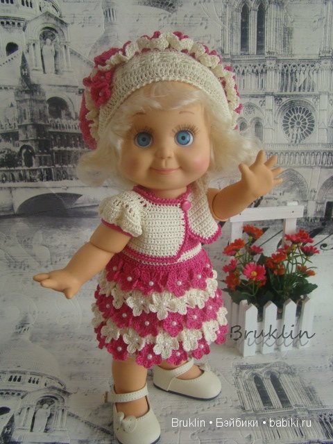 А я всё вяжу, вяжу ... наряды для кукол Gallob Baby Face (фото 3)
