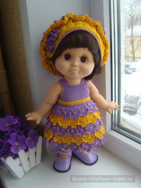 А я всё вяжу, вяжу ... наряды для кукол Gallob Baby Face (фото 8)
