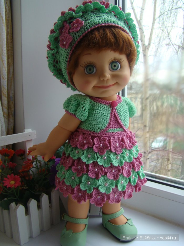 А я всё вяжу, вяжу ... наряды для кукол Gallob Baby Face