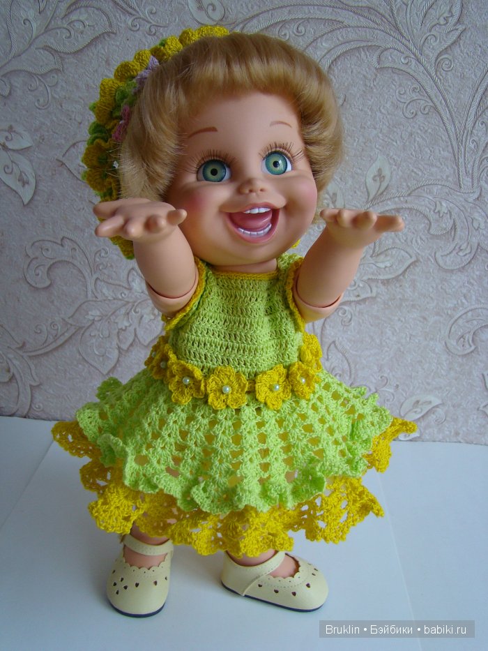 Платье цвета лета для Натали Baby Face от Galoob