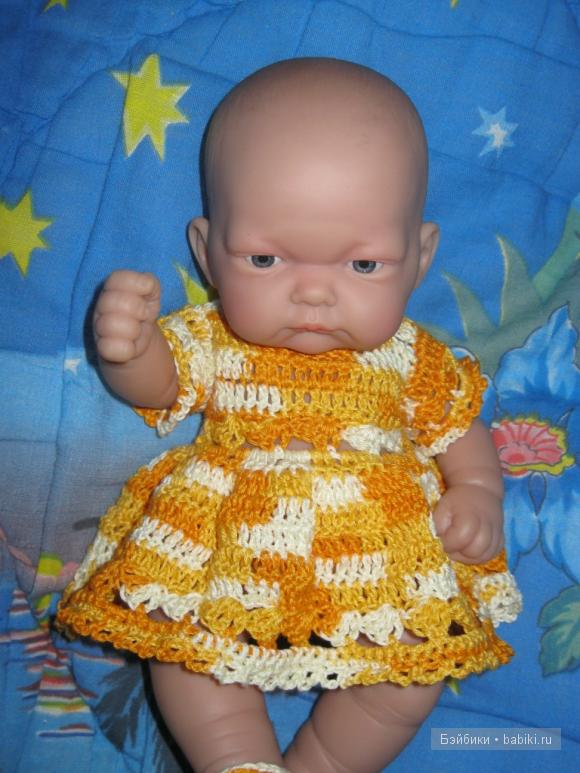 Платье для панамы "Солнышко". Одежда для испанской куклы (фото 5)