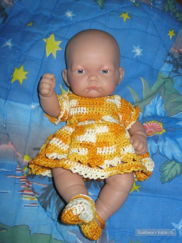 Платье для панамы "Солнышко". Одежда для испанской куклы (фото 4)