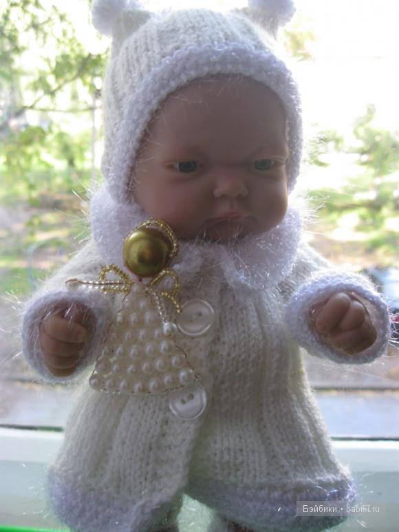 Куклы-ангелочки из бисера и на коклюшках (фото 7)