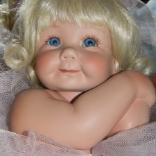 Коллекционная фарфоровая кукла Розочка (Rose) от Cindy Marschner Rolfe. Цена снижена 6500руб.