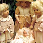 Лесли, Джой, Холли и Пиа из коллекции "Шесть сестёр" от Hildegard Gunzel для Gotz (2002г.)