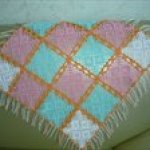 Наш новый пледик,а заодно и малышка на пледике.