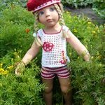 Летние наряды для Яны и Вики.Одежда для кукол Готц.