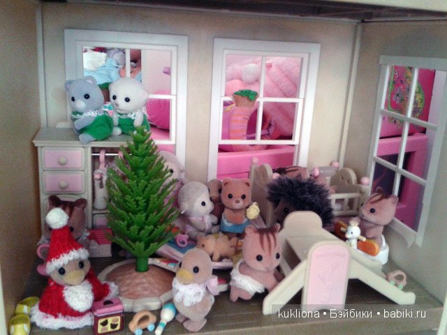 Малыши Sylvanian families (Сильваниан фемелис) встречают Новый год | Бэйбики Малыши Sylvanian families (Сильваниан фемелис) встречают Новый год