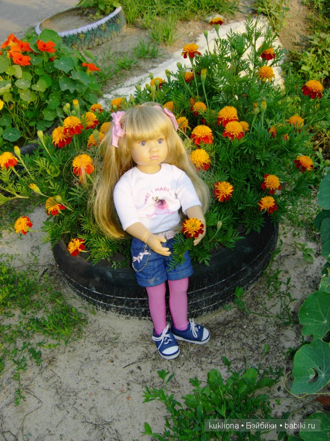 Марейка и цветы. Кукла Mareike Kidz ‘n’ Cats, Sonja Hartmann (фото 8)
