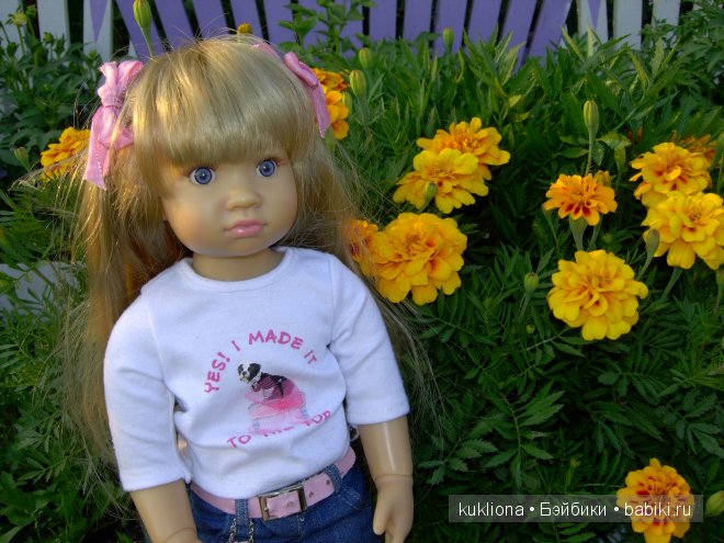 Марейка и цветы. Кукла Mareike Kidz ‘n’ Cats, Sonja Hartmann